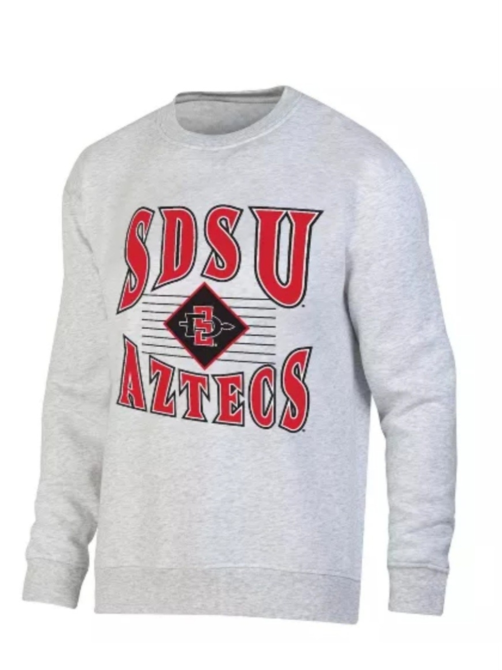 Rivalry Threads Light Gray SDSU Aztecs Crewneck Sweatshirt Wonens Size 12/14 Lrg